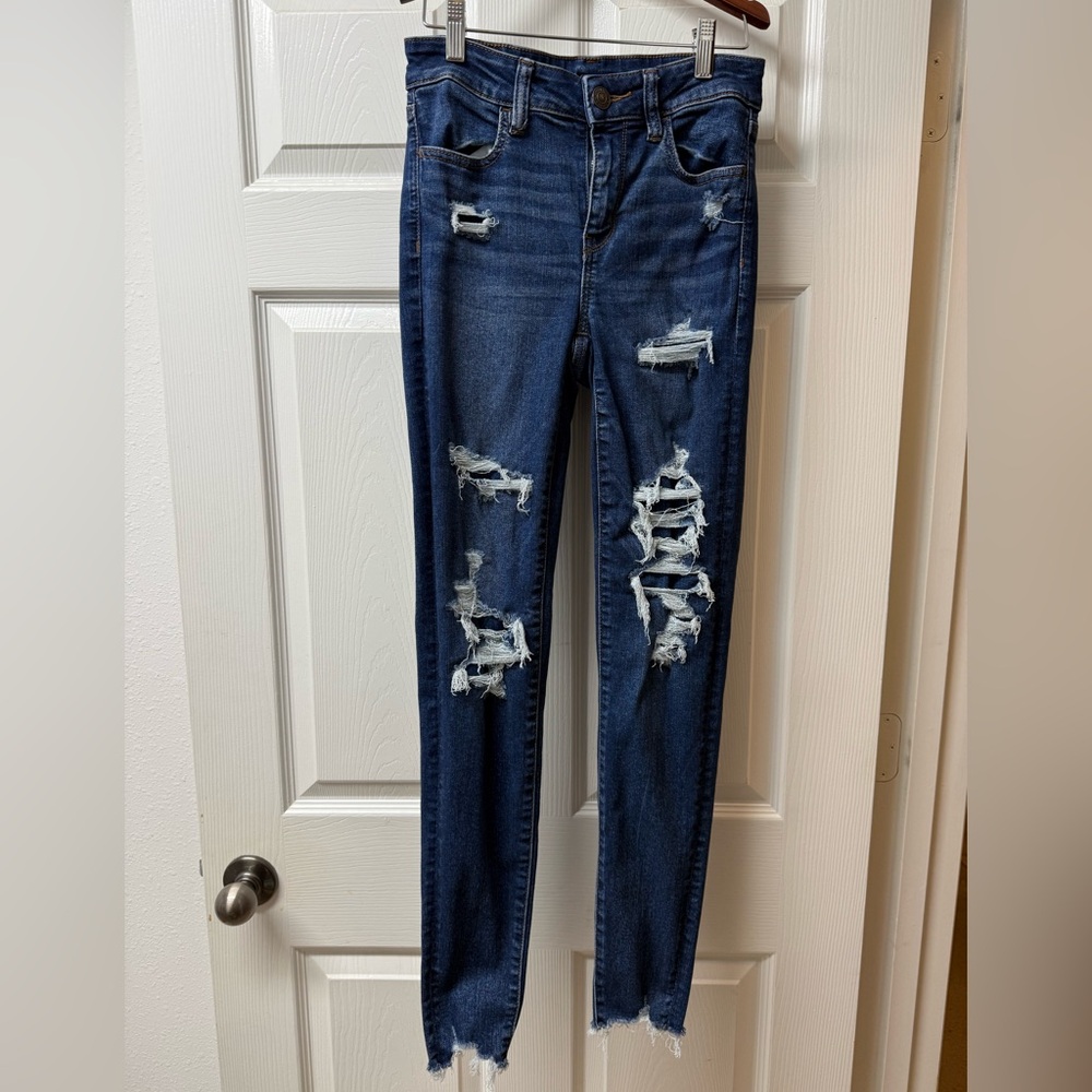 AE Ne(X)T Level Patched High-Waisted Jeggings